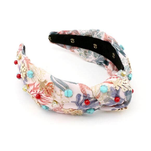 The Coral & Turquoise Gemstone Brooke Shade Topknot